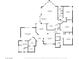 Detailed floor plan showcasing the layout of this home's living spaces and bedrooms at 8470 S Pioneer Way, Las Vegas, NV 89113