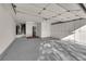 Spacious garage with built-in storage cabinets and ample room for parking and projects at 8620 Prairie Hill Dr, Las Vegas, NV 89134