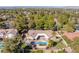 Stunning aerial view of the backyard oasis with a sparkling pool and meticulously landscaped grounds at 9 Quail Run Rd, Henderson, NV 89014