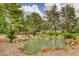 Scenic pond featuring natural rock features and lush landscaping at 9 Quail Run Rd, Henderson, NV 89014