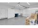Spacious garage with epoxy floors and ample storage space at 9608 Bloodstone Ln, Las Vegas, NV 89143