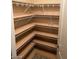 Spacious walk-in pantry offers ample storage with multiple shelves for organized kitchen essentials at 9758 Panther Hollow St, Las Vegas, NV 89141