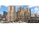 Daytime exterior of the MGM Signature showcasing the stunning modern architecture and surrounding landscape at 125 E Harmon Ave # 2318, Las Vegas, NV 89109