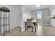 Cozy dining area with a modern table, stylish chairs, and a view from the window at 1440 Vegas Valley Dr # 1, Las Vegas, NV 89169