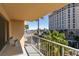 Relax on this cozy balcony with palm tree views, complemented by a spot to enjoy morning coffee at 205 E Harmon Ave # 511, Las Vegas, NV 89169