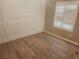 Bedroom with wood floors and plantation shutters on the windows at 2704 Willow Wren Dr, North Las Vegas, NV 89084