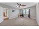 Comfortable bedroom with natural light, neutral walls, and a ceiling fan at 378 Hellebores Ave, North Las Vegas, NV 89084