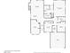 Detailed floorplan showcasing the layout of the house, including the primary bedroom, living room, and kitchen at 5127 Fiji Island Ct, North Las Vegas, NV 89031