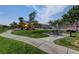 Community playground featuring a slide, picnic tables, and barbecue grill at 5513 Nickel Ridge Way, Las Vegas, NV 89122