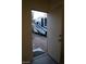 View through doorway of parking for a motorhome on a gravel lot at 5527 Breecher Ave, Las Vegas, NV 89131