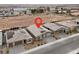Modern single-story home with solar panels and desert landscaping in a suburban neighborhood at 6261 Lamont Hills Ave, Las Vegas, NV 89139