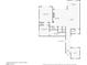 A floor plan showcasing the layout of the first floor, including the living room, kitchen, bedrooms, and garage at 8136 Canyon Grassland St, Las Vegas, NV 89166