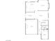 Floorplan showing layout of the dining room, kitchen, living room, and garage at 1136 Jamesbury Rd, Las Vegas, NV 89135