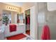 Well-lit bathroom featuring dual sinks, a glass-enclosed shower, and ample storage space at 1163 Regal Lily Way, Las Vegas, NV 89123