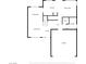 Layout of the first floor showing the kitchen, living room, dining area, and garage at 1163 Regal Lily Way, Las Vegas, NV 89123