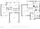 Detailed floor plan showcasing the layout of a two-story home, including room dimensions and features at 1163 Regal Lily Way, Las Vegas, NV 89123