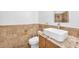 Chic bathroom featuring vessel sink, granite counter, and tile accents at 1304 Autumn Wind Way, Henderson, NV 89052