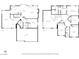 Detailed floor plan showcasing the layout of both floors, including the kitchen, living room, and bedrooms at 1304 Autumn Wind Way, Henderson, NV 89052