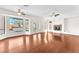 Bright living space featuring backyard access and fireplace at 1304 Autumn Wind Way, Henderson, NV 89052