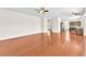 Spacious living room showcases hardwood floors, bright light, and kitchen access at 1304 Autumn Wind Way, Henderson, NV 89052