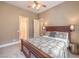 Comfortable bedroom with neutral decor, carpet flooring, and ample closet space at 1377 Ruby Sky Ct, Henderson, NV 89052