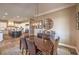Spacious dining room adjacent to the kitchen, perfect for entertaining guests at 1377 Ruby Sky Ct, Henderson, NV 89052