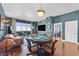 Spacious living area with city views, hardwood floors and elegant decor perfect for entertaining at 150 Las Vegas Blvd # 1004, Las Vegas, NV 89101
