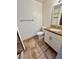 Bathroom with granite vanity, mirror, toilet and tile floor at 2200 S Fort Apache Rd # 2123, Las Vegas, NV 89117