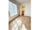 Bedroom with wood-style flooring and closet at 2200 S Fort Apache Rd # 2123, Las Vegas, NV 89117