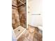 Shower includes decorative tiles and shelves at 2200 S Fort Apache Rd # 2123, Las Vegas, NV 89117