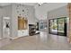 Bright, open floor plan with access to the backyard and a fireplace at 2714 Bridgepointe Dr, Las Vegas, NV 89121