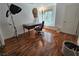 Bedroom featuring hardwood floors, window, and closet at 3145 E Flamingo Rd # 2005, Las Vegas, NV 89121