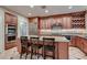Spacious kitchen featuring stainless steel appliances, a center island, and lots of storage at 379 Fynn Valley Dr, Las Vegas, NV 89148