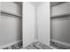 Closet features ample storage space with new paint, flooring, and shelving at 4857 Fairfax Ave, Las Vegas, NV 89120