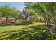 Park area with benches, trees, and open green space in a well-maintained community at 605 Bachelor Button St, Las Vegas, NV 89138