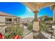 Balcony view showcasing detailed railings and exterior architecture, with a sunny sky above at 6901 Squaw Mountain Dr # 201, Las Vegas, NV 89130