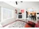 Open floor plan of the living room and dining area filled with natural light at 6901 Squaw Mountain Dr # 201, Las Vegas, NV 89130