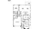 Detailed floor plan showcasing the layout of a home with a Primary suite, open kitchen, and three-car garage at 7525 Campbell Ranch Ave, Las Vegas, NV 89179