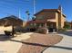 Backyard featuring a pool, pool house, and covered patio at 8504 Soneto Ln, Las Vegas, NV 89117