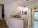 A bar beneath the stairs features tile and lighting at 8504 Soneto Ln, Las Vegas, NV 89117