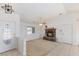 Inviting living room with stone fireplace and natural light at 881 W Kathryn Ave, Pahrump, NV 89060