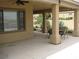 Spacious covered patio with ample room for outdoor seating and dining, perfect for entertaining at 10112 Plomosa Pl, Las Vegas, NV 89134