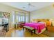 Comfortable bedroom with bay window and a cozy seating area at 10720 Bennington Ct, Las Vegas, NV 89134