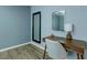 Bedroom space with desk and well lit vanity at 117 Saint Albans Ct, Henderson, NV 89015