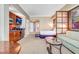 Comfortable living area features a sofa, kitchenette, and a separate bedroom space at 135 E Harmon Ave # 3704, Las Vegas, NV 89109