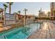 Pool with water features at 135 E Harmon Ave # 3704, Las Vegas, NV 89109