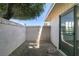 Private outdoor patio with gravel landscaping at 4855 San Sebastian Ave, Las Vegas, NV 89121