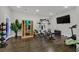 Home gym featuring modern exercise equipment, a sauna, and ample space for workouts at 6 Rue Du Ville Way, Henderson, NV 89011