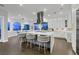 Modern kitchen with stainless steel appliances and center island with bar seating at 6 Rue Du Ville Way, Henderson, NV 89011
