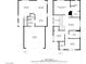 Detailed floor plan showing layout and dimensions of a two-story home, including living spaces and bedrooms at 6476 Ness Gardens Ct, Las Vegas, NV 89122